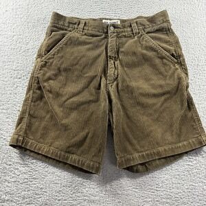 VINTAGE J. Riggins Corduroy Shorts Mens 36 Brown 9" Inseam 100% Cotton